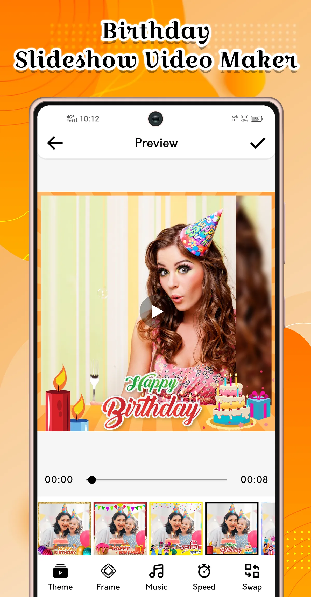 Birthday Song Video Maker | Indus Appstore | Screenshot