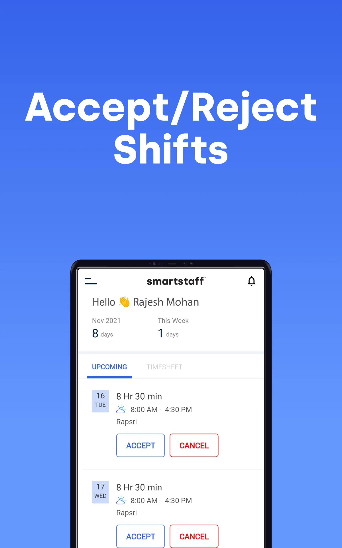 Smartstaff Work App | Indus Appstore | Screenshot