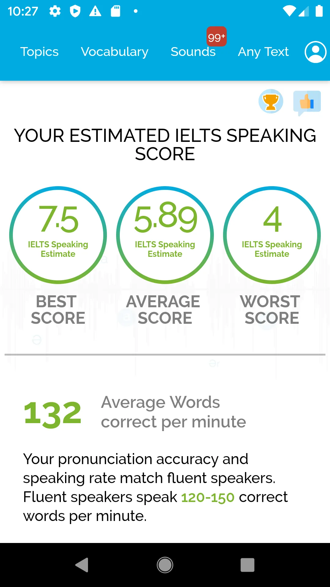 IELTSAce - Instant IELTS speak | Indus Appstore | Screenshot