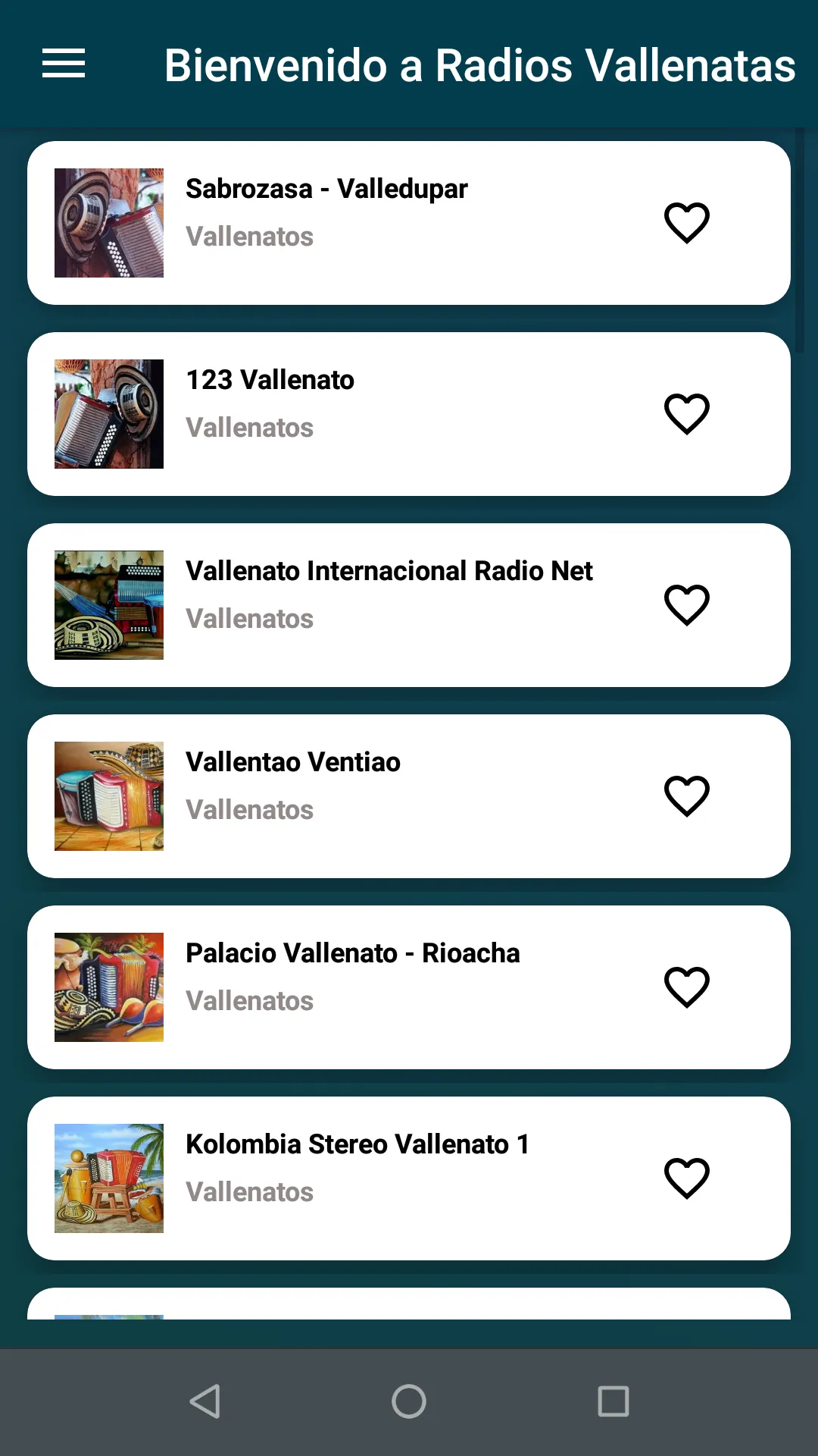 Vallenatos Radio | Indus Appstore | Screenshot