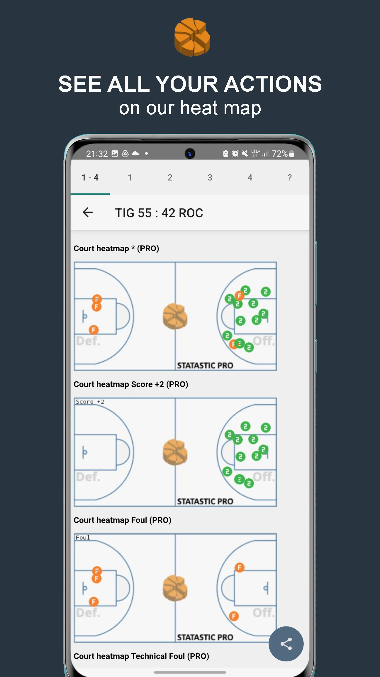 Statastic Basketball Tracker | Indus Appstore | Screenshot