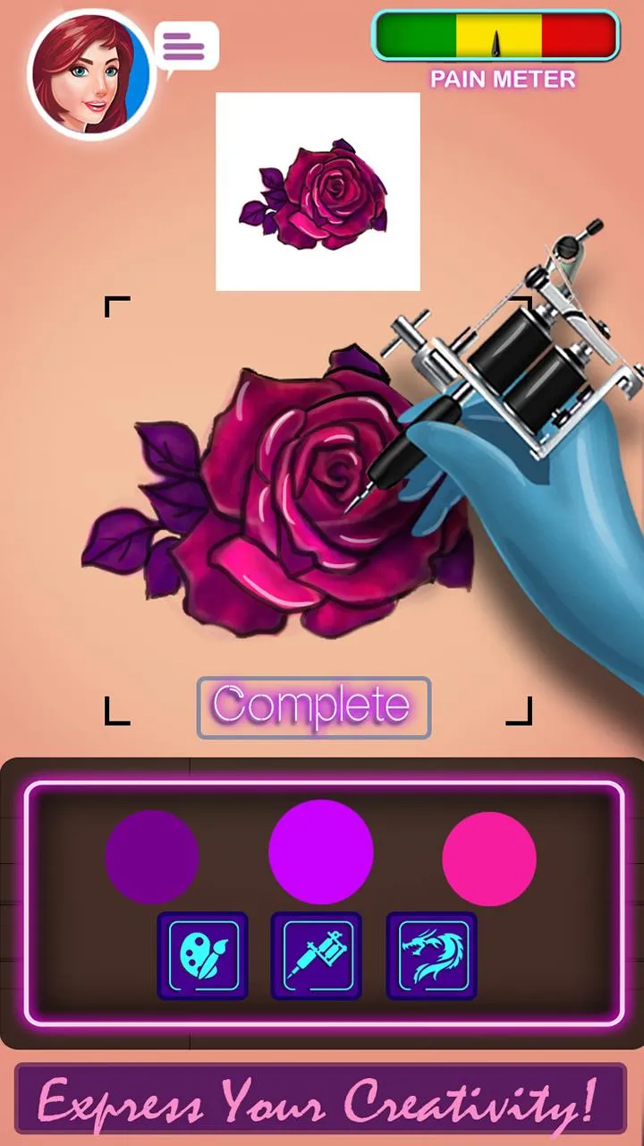 Ink Tattoo:Tattoo Drawing Game | Indus Appstore | Screenshot