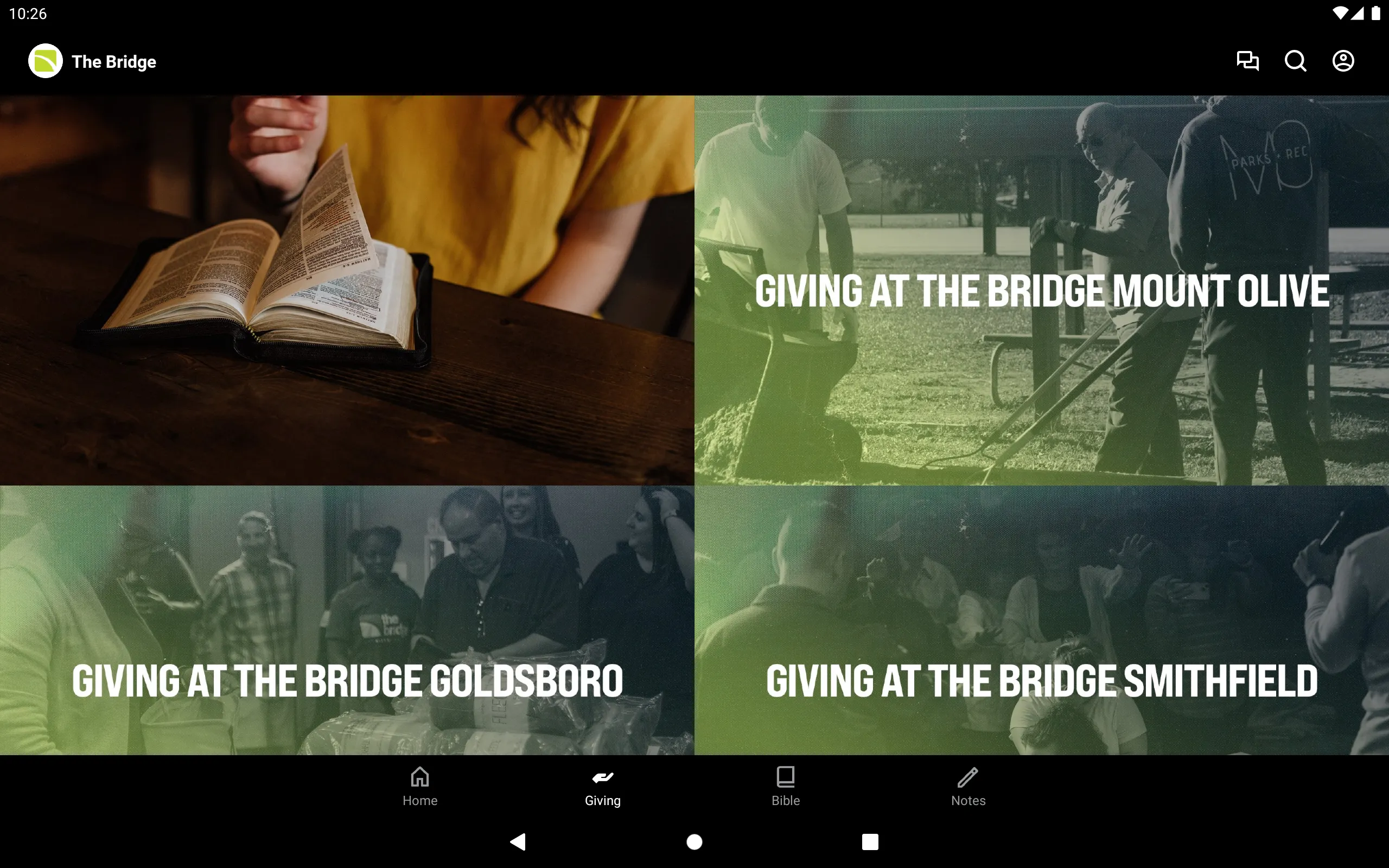 Bridge Church NC | Indus Appstore | Screenshot