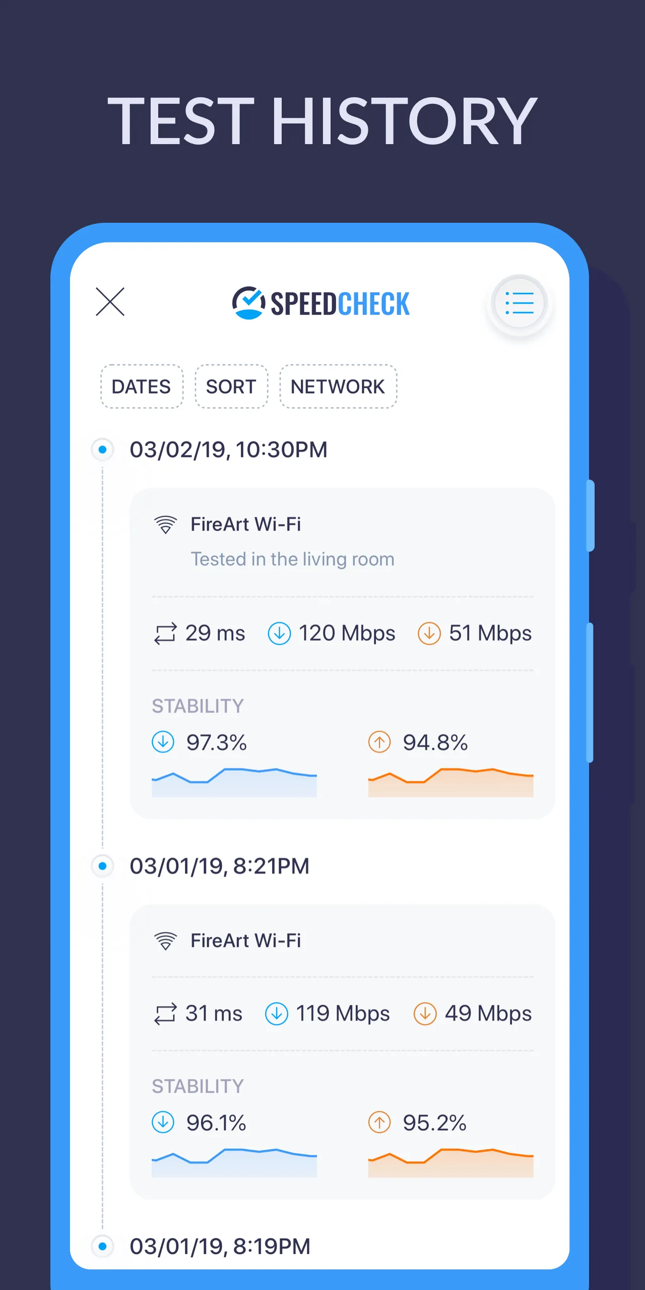 Internet Speed Test SPEEDCHECK | Indus Appstore | Screenshot