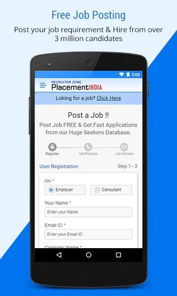 PlacementIndia.com- Job Search | Indus Appstore | Screenshot