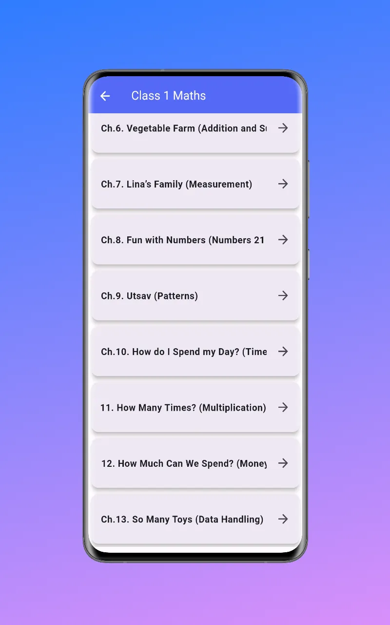 Class 1 Maths Joyful Solutions | Indus Appstore | Screenshot