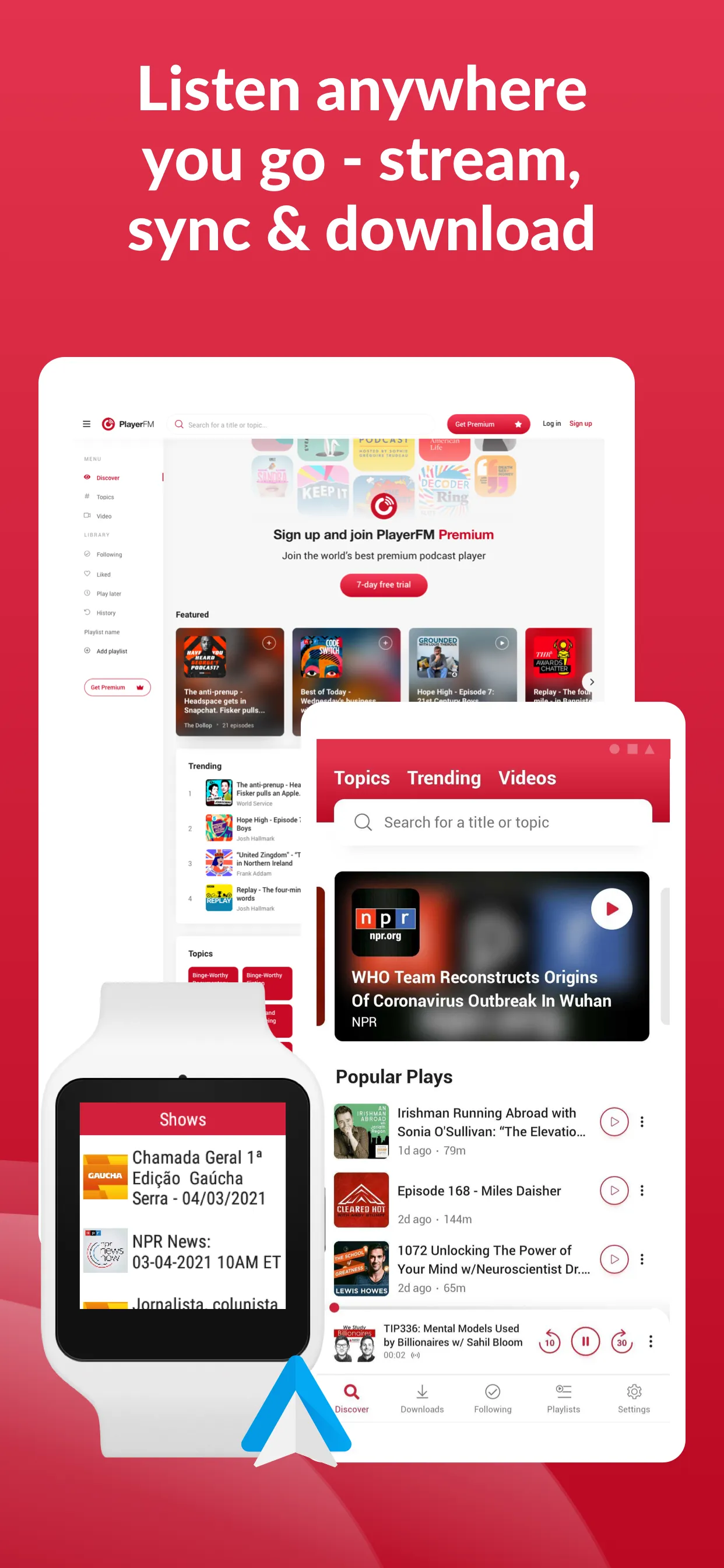 Offline Podcast App: Player FM | Indus Appstore | Screenshot