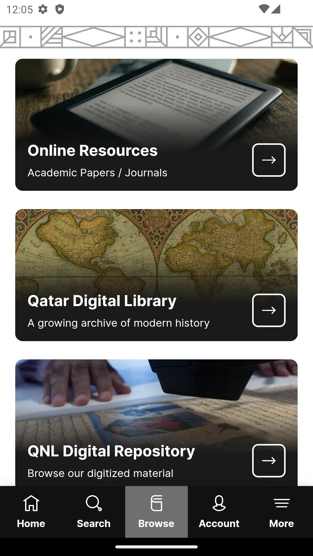 Qatar National Library | Indus Appstore | Screenshot