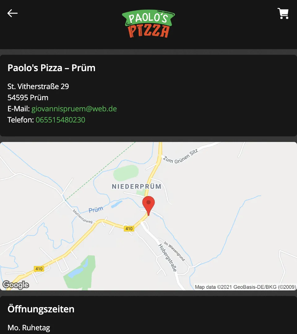 Paolo's Pizza Prüm | Indus Appstore | Screenshot