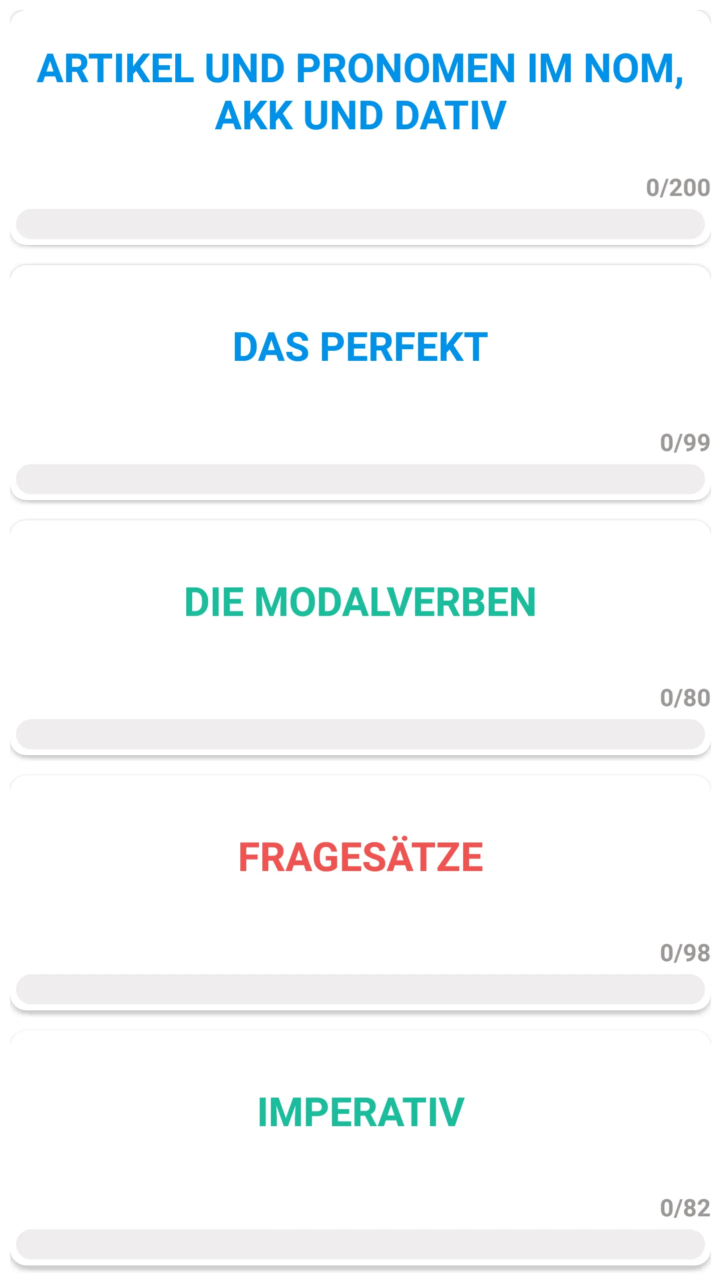 Test zur deutsch grammatik | Indus Appstore | Screenshot