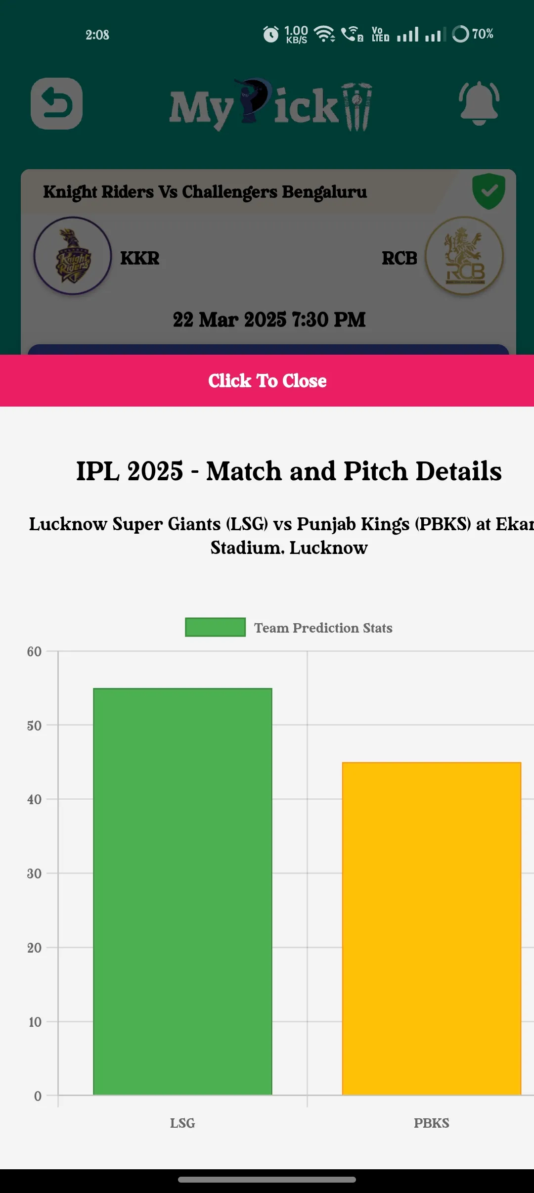 MyPick11: Expert Fantasy Team | Indus Appstore | Screenshot