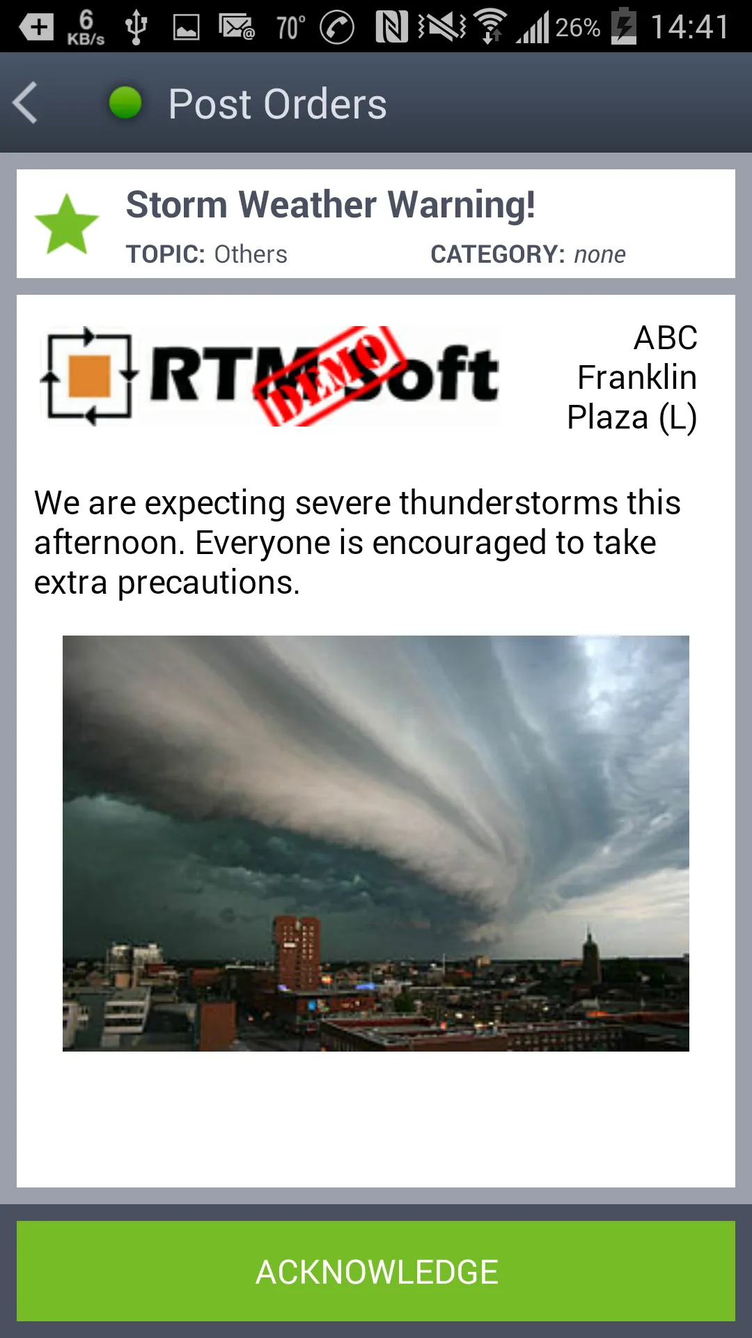 Trackforce GuardTek m-Post | Indus Appstore | Screenshot