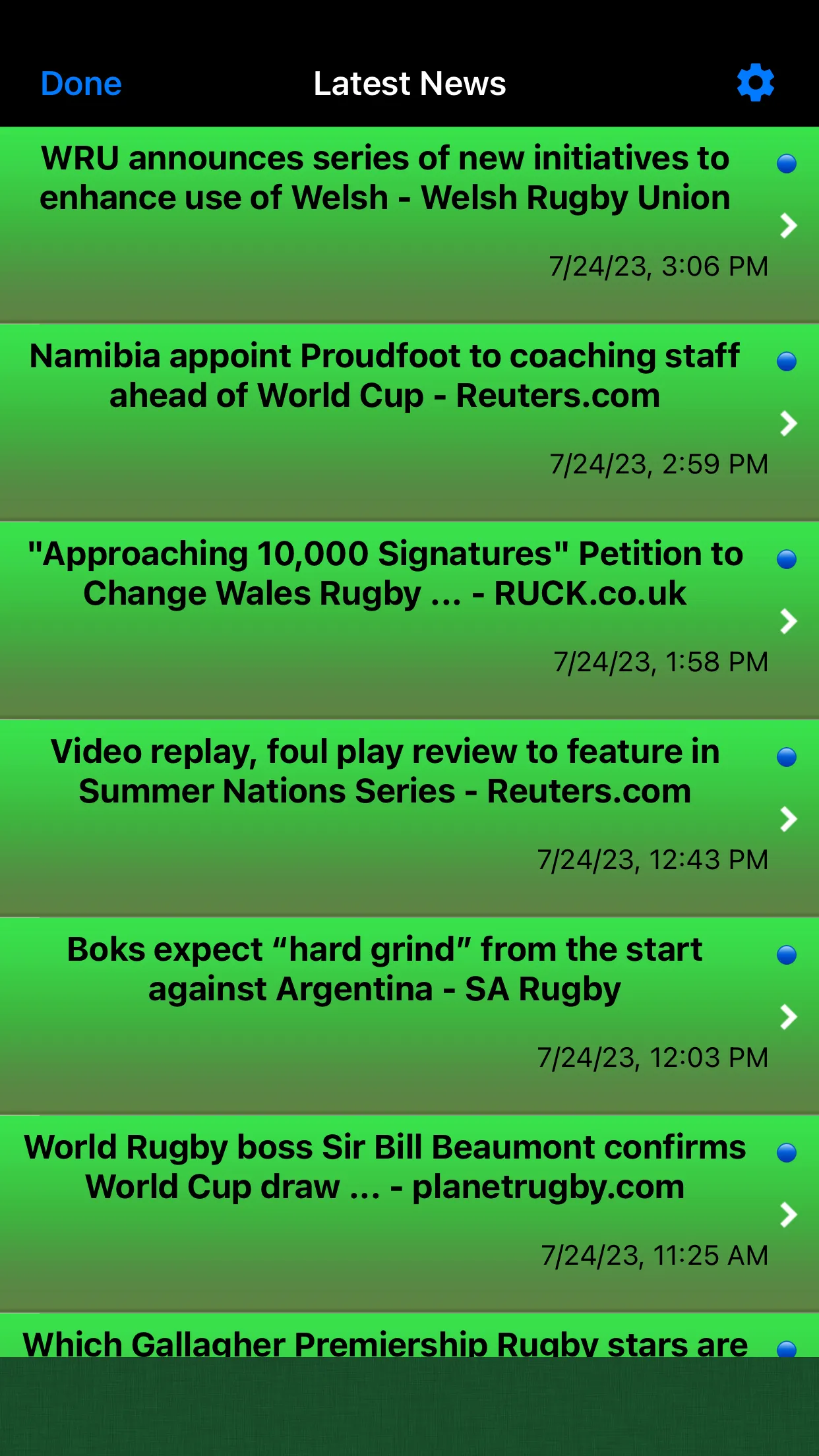 Rugby World App France 2023 | Indus Appstore | Screenshot