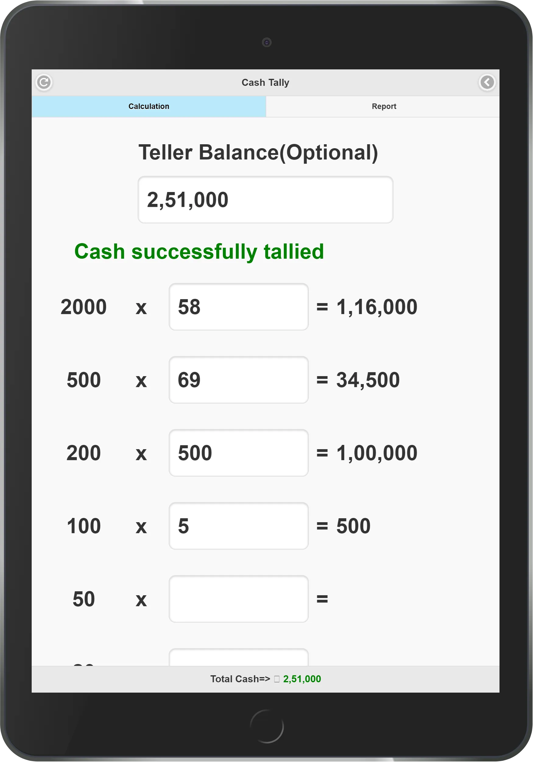 Cash Tally | Indus Appstore | Screenshot