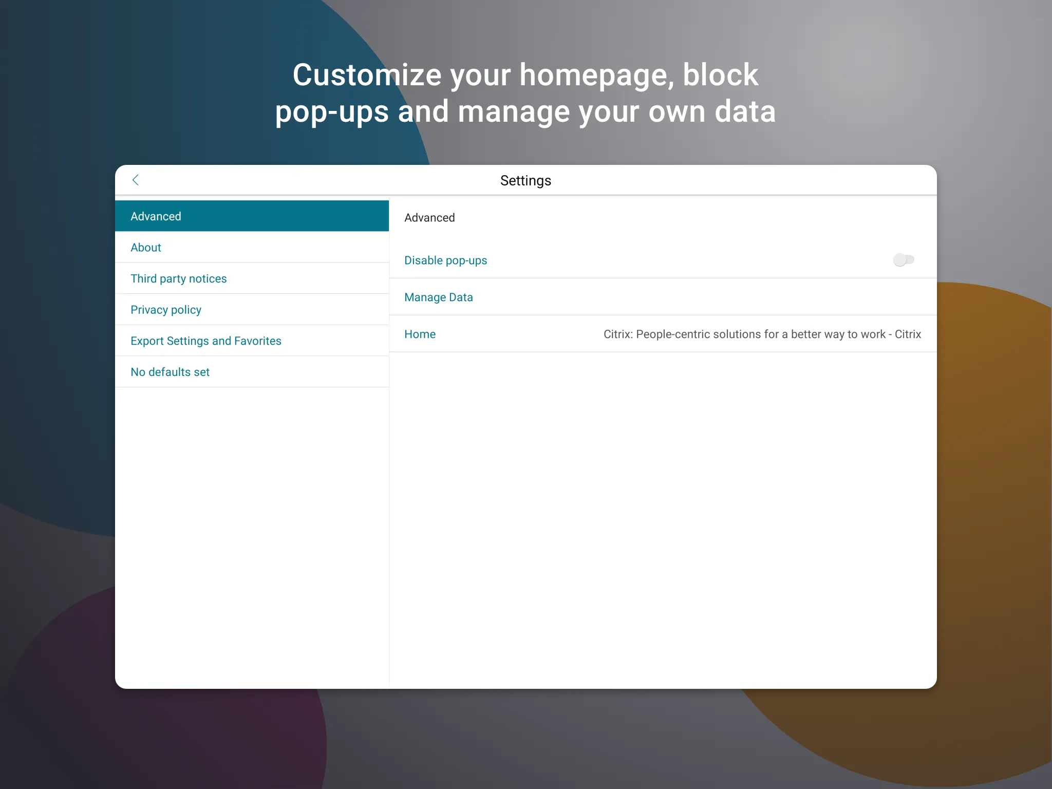 Citrix Secure Web | Indus Appstore | Screenshot