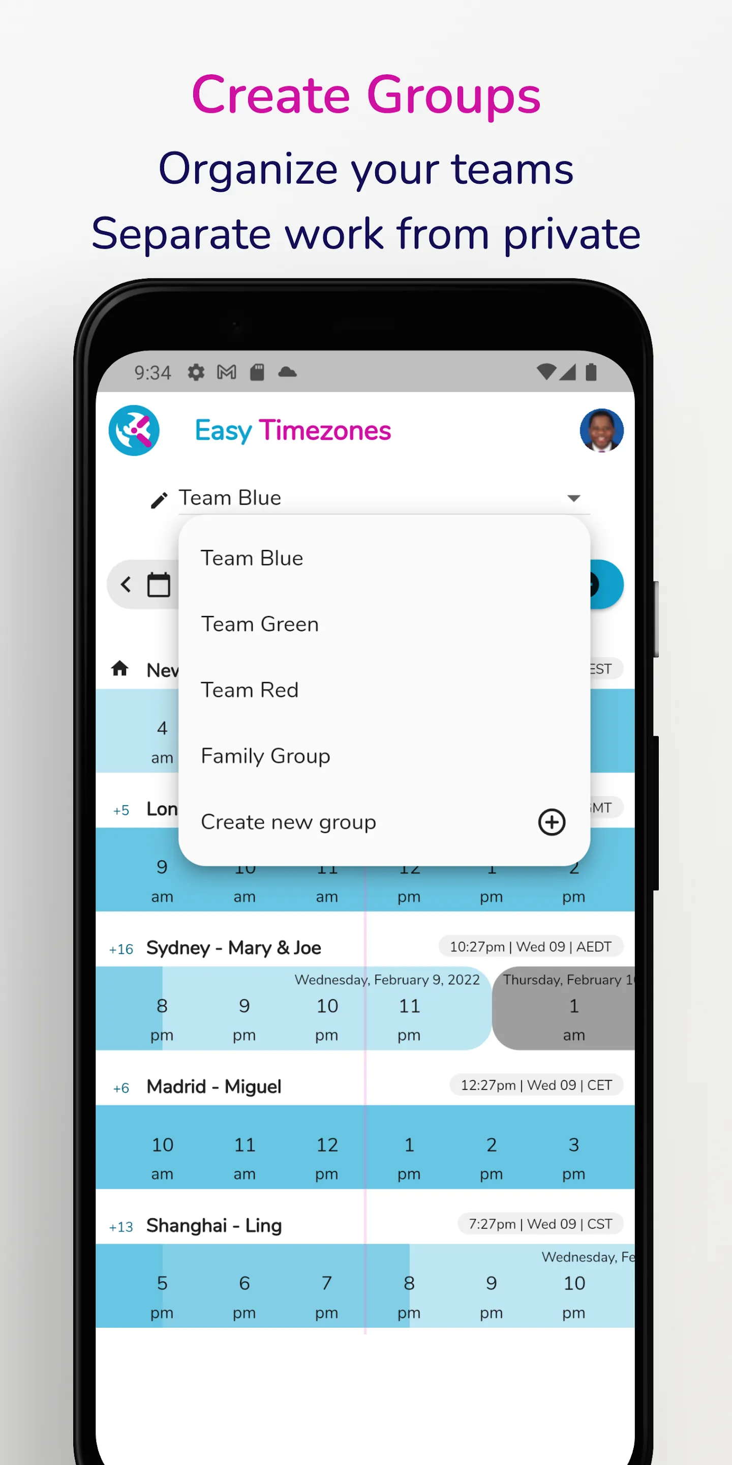 Easy Timezones World Converter | Indus Appstore | Screenshot