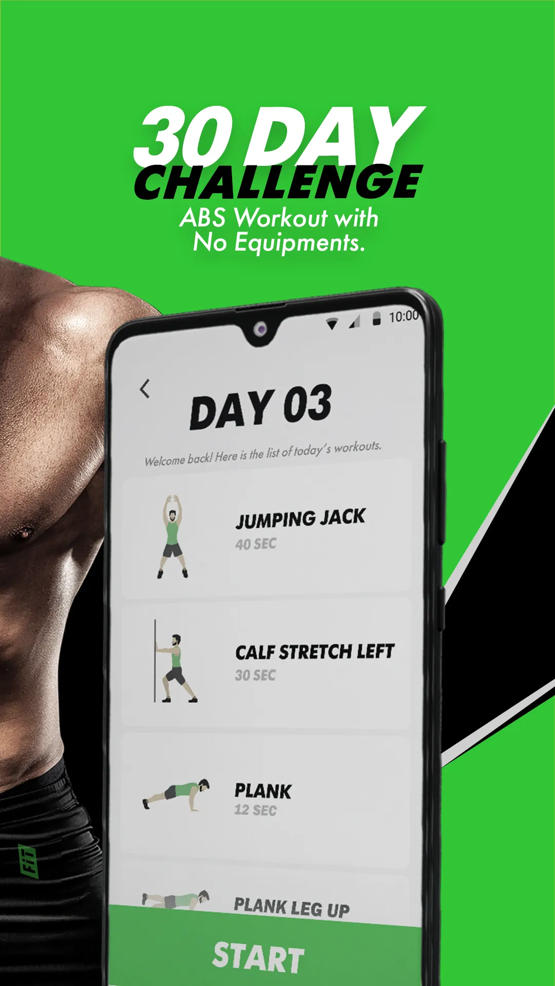 Lose Belly Fat - Abs Challenge | Indus Appstore | Screenshot