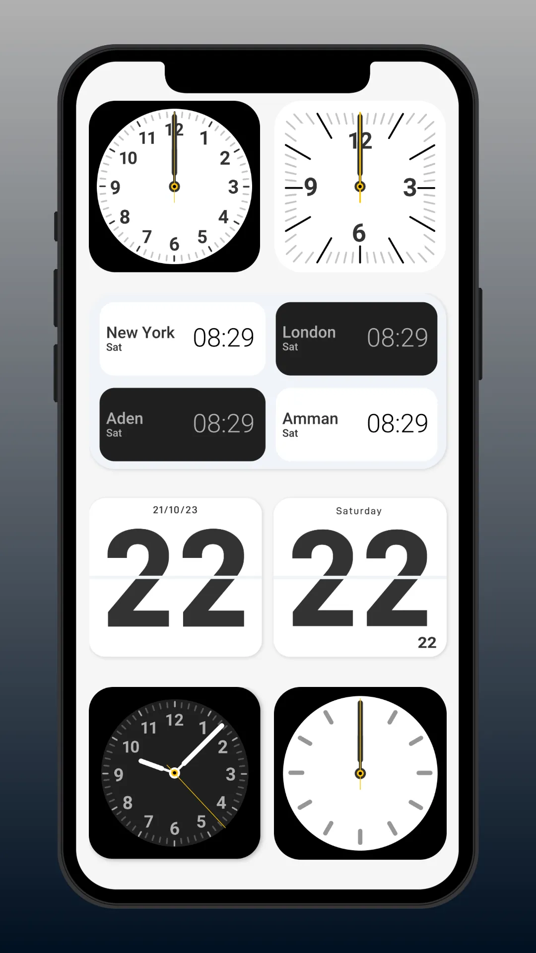 Flip clock: World clock | Indus Appstore | Screenshot