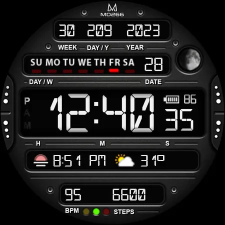 MD266 Classic Watch Face | Indus Appstore | Screenshot