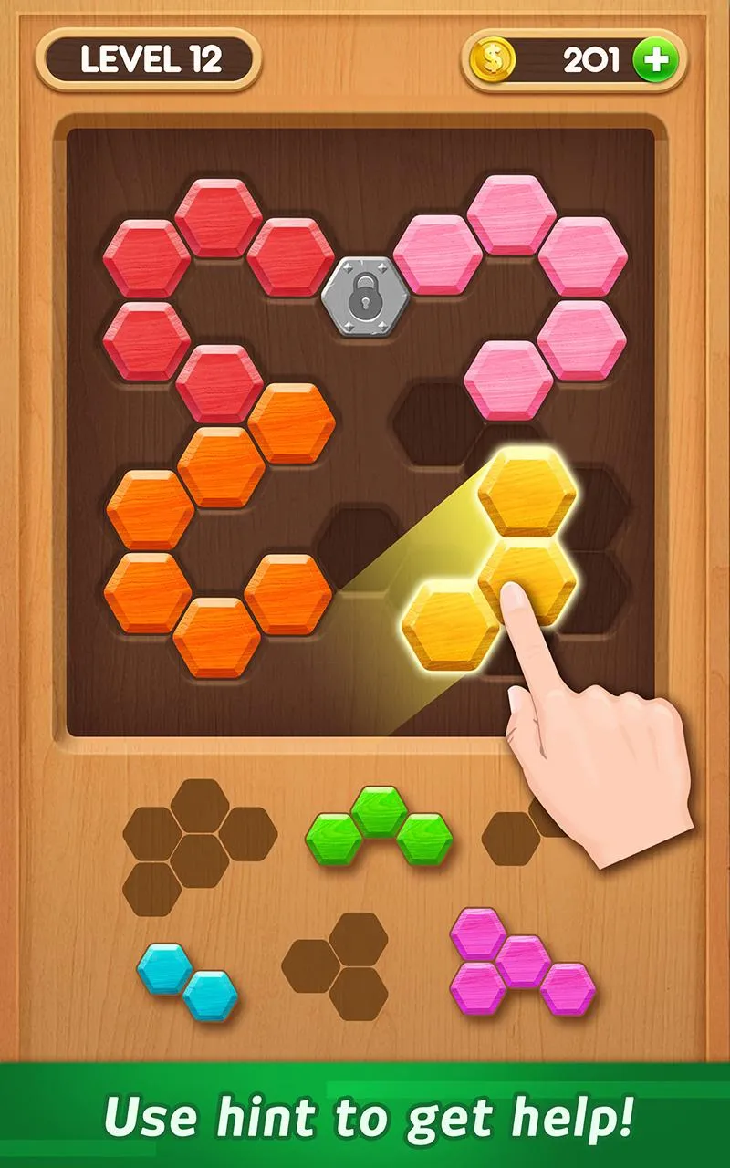 Wood Block Puzzle - Hexa | Indus Appstore | Screenshot