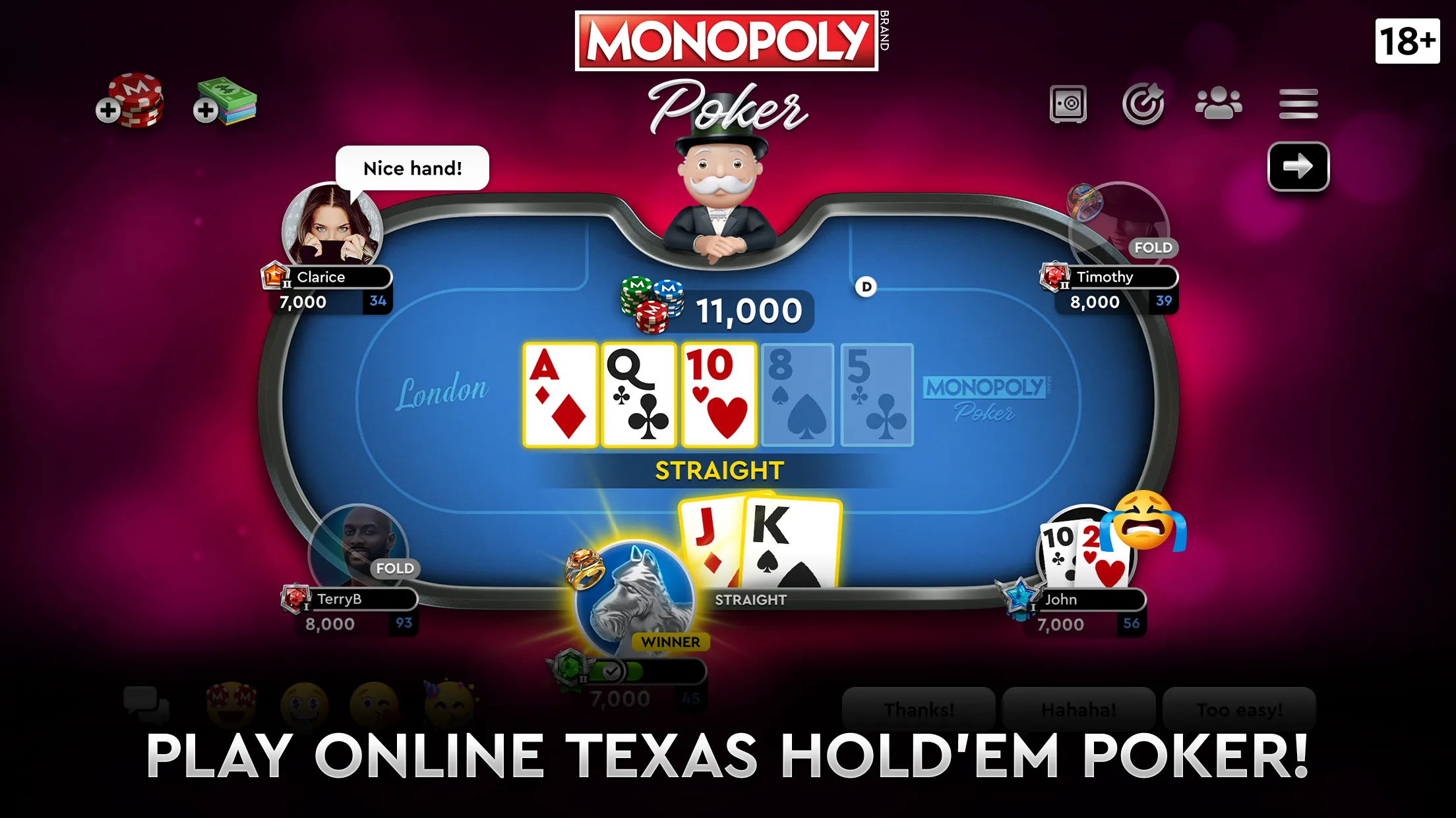 MONOPOLY Poker - Texas Holdem | Indus Appstore | Screenshot