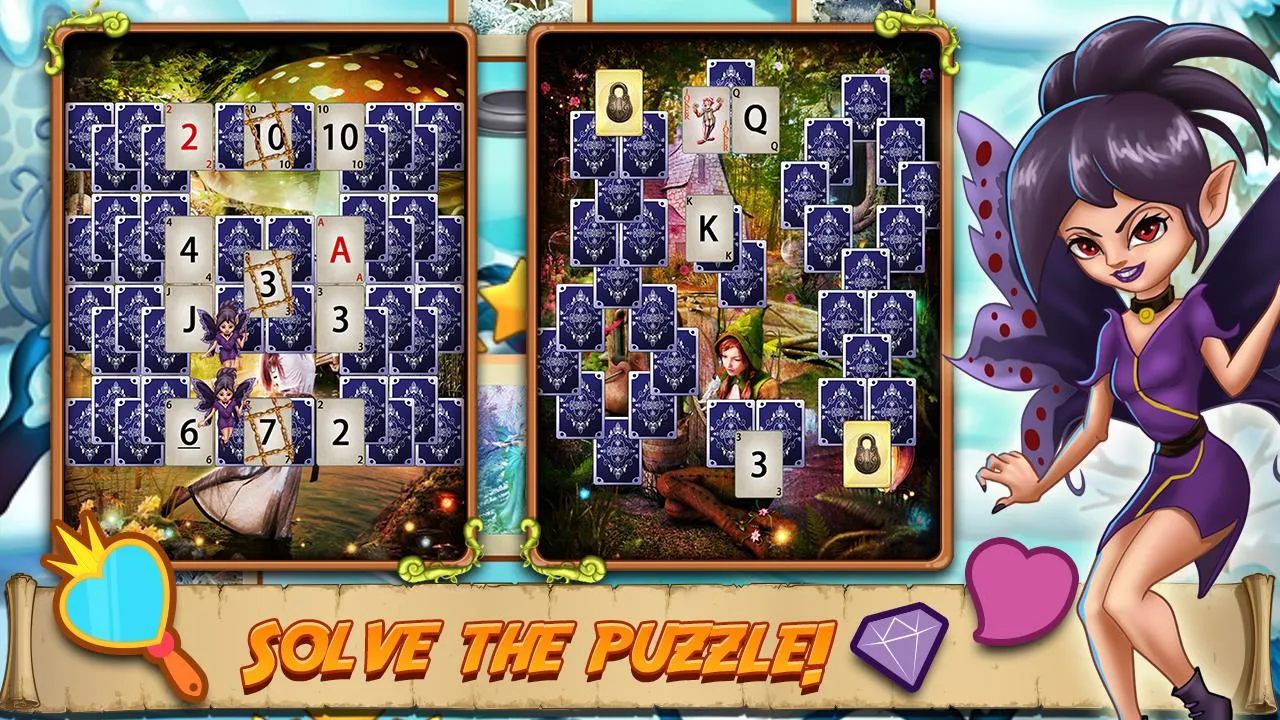 Solitaire - Elven Wonderland | Indus Appstore | Screenshot