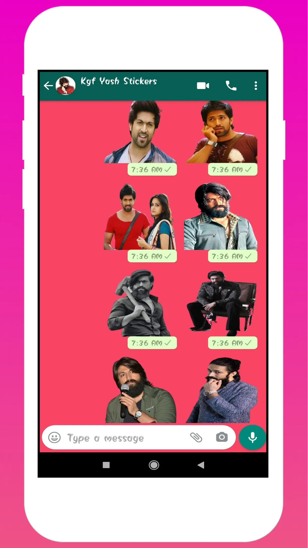 Kgf Yash Stickers | Indus Appstore | Screenshot