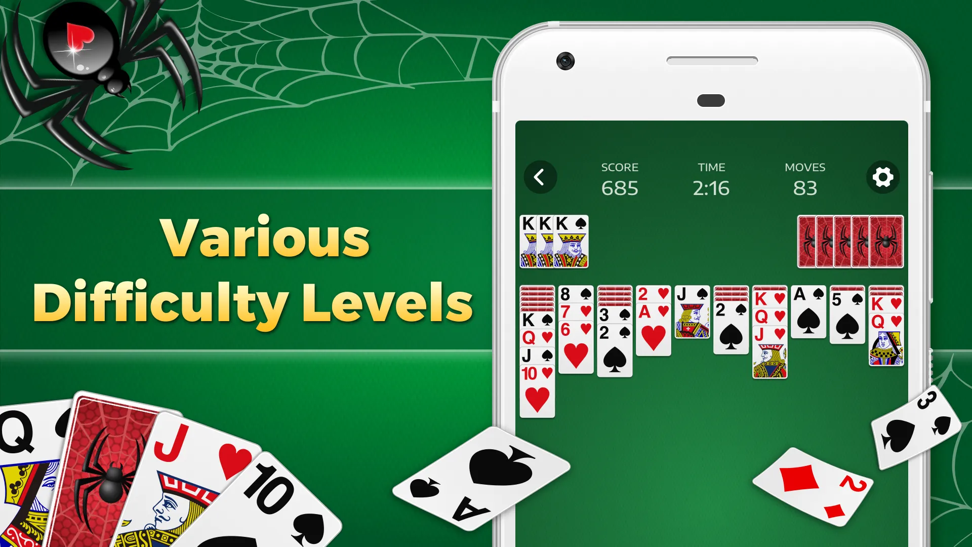 Spider Solitaire Classic Games | Indus Appstore | Screenshot