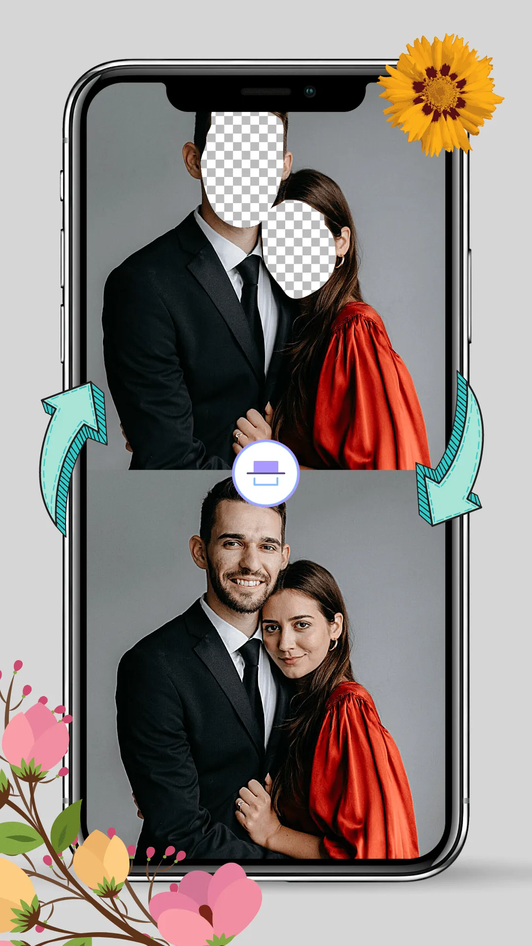 Love Couple Face Changer Frame | Indus Appstore | Screenshot