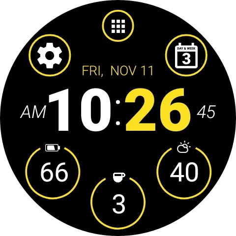 Minimal Watch Face by HuskyDEV | Indus Appstore | Screenshot