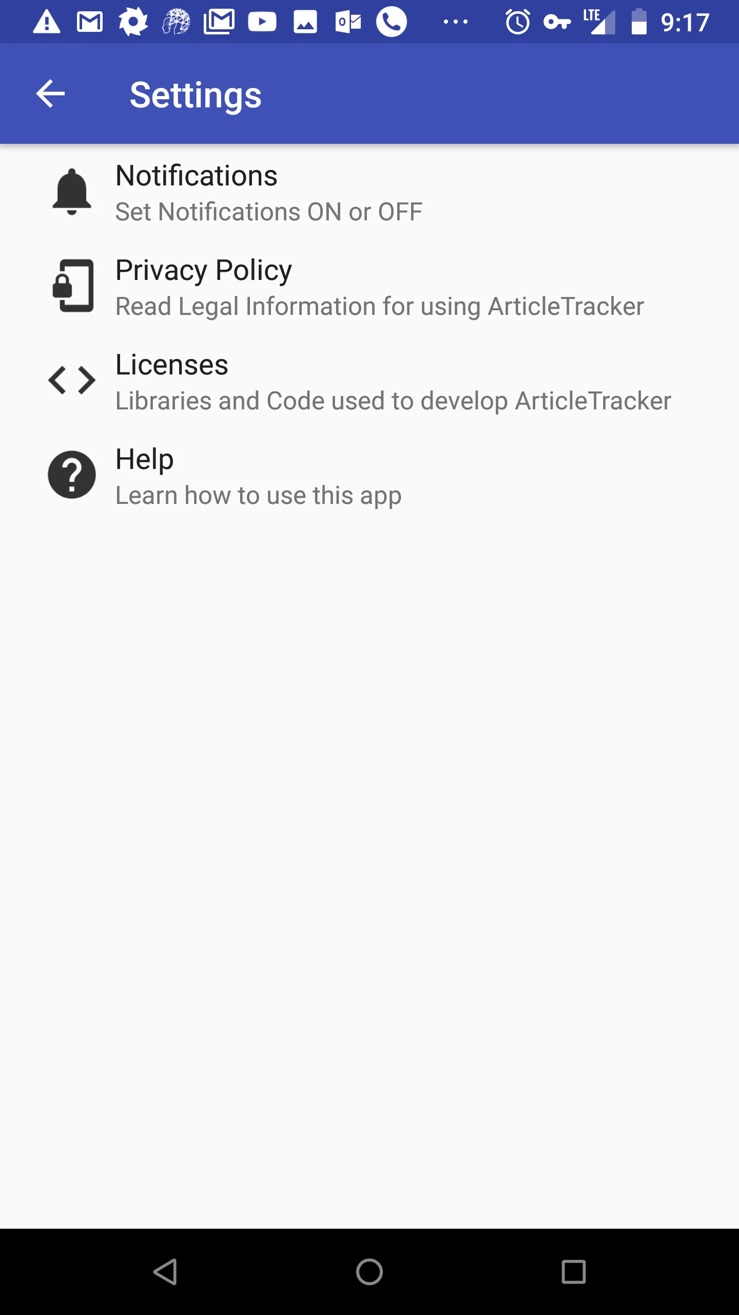 ArticleTracker | Indus Appstore | Screenshot