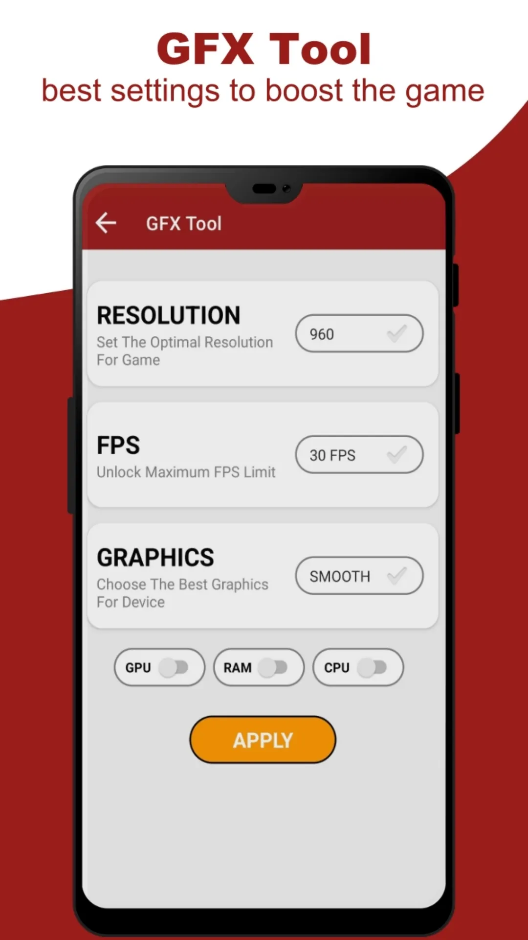 Only Red - Headshot & GFX Tool | Indus Appstore | Screenshot