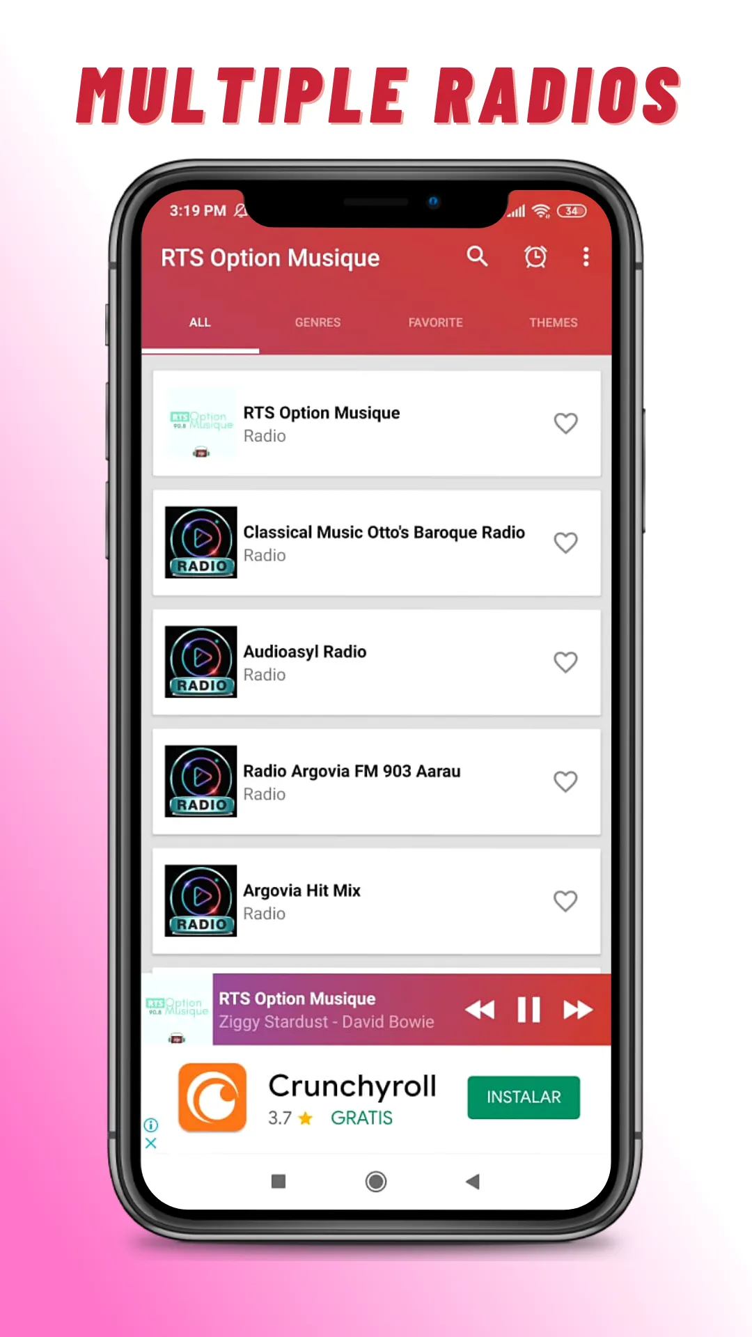 RTS Option Musique  Radio | Indus Appstore | Screenshot