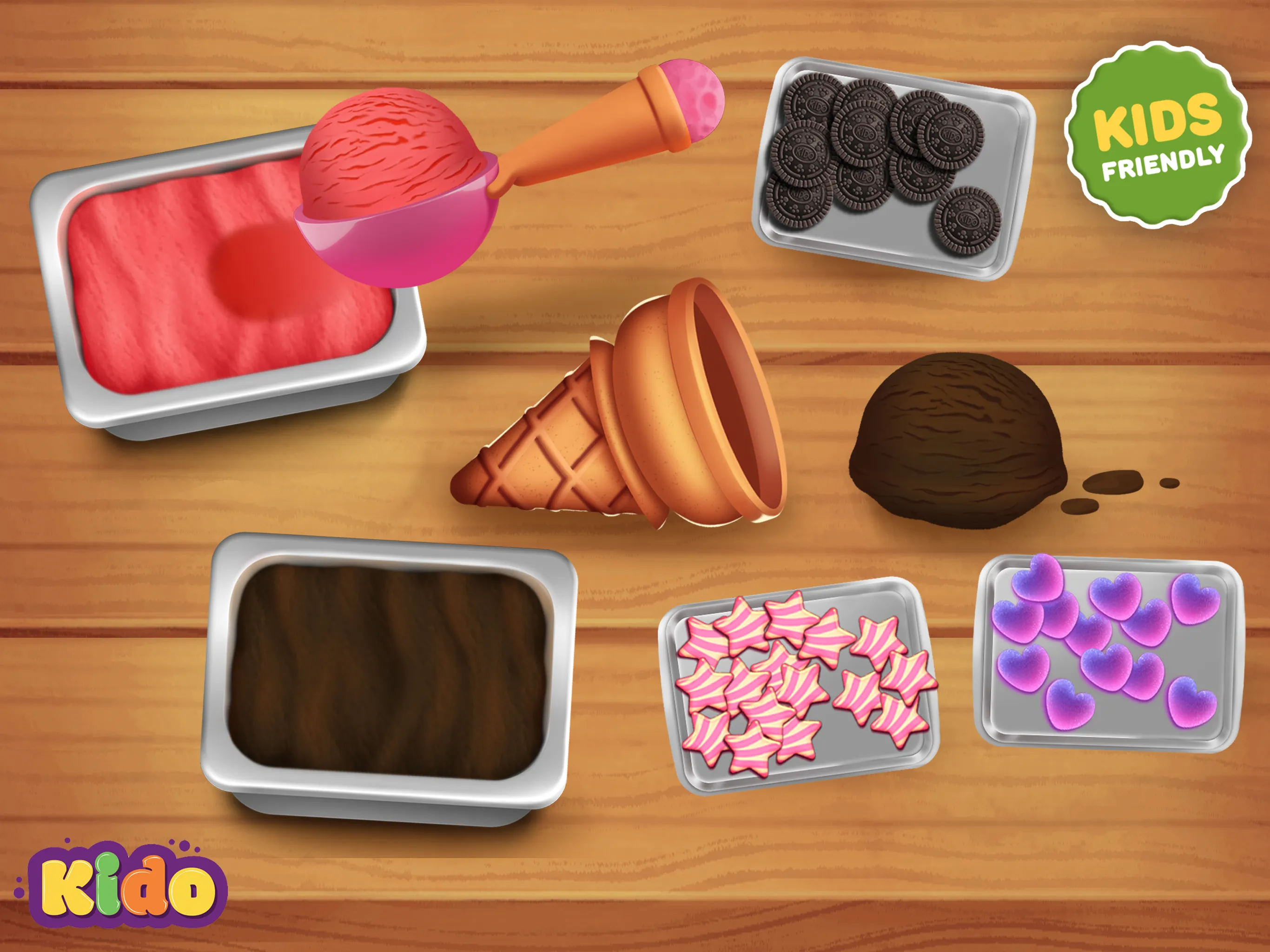 Ice Cream Making Game For Kids | Indus Appstore | Screenshot