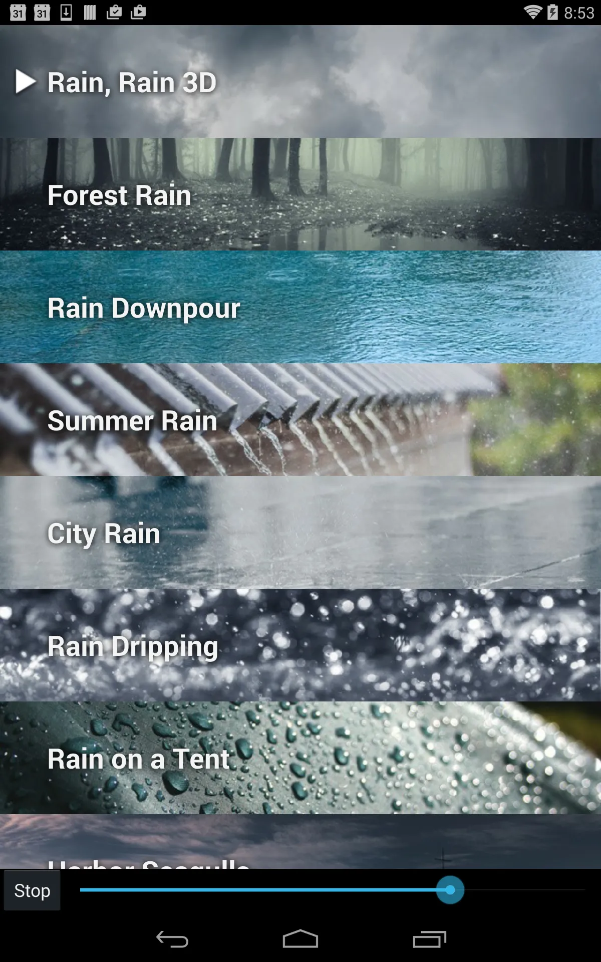 Rain Rain Sleep Sounds | Indus Appstore | Screenshot
