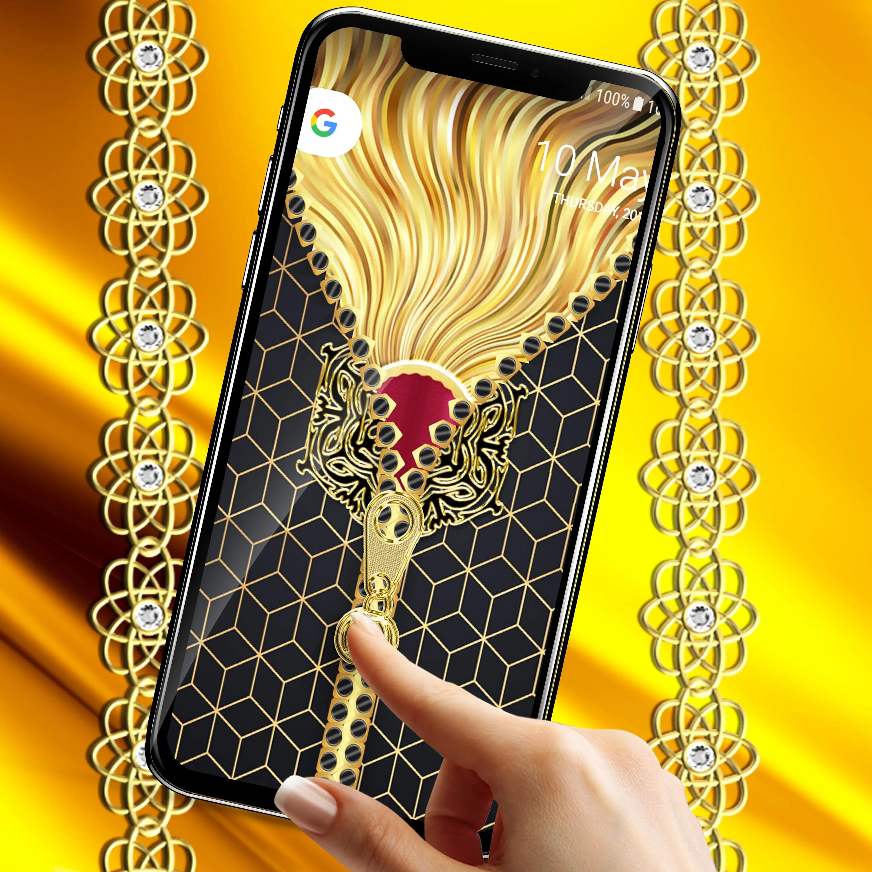 Gold lock screen | Indus Appstore | Screenshot