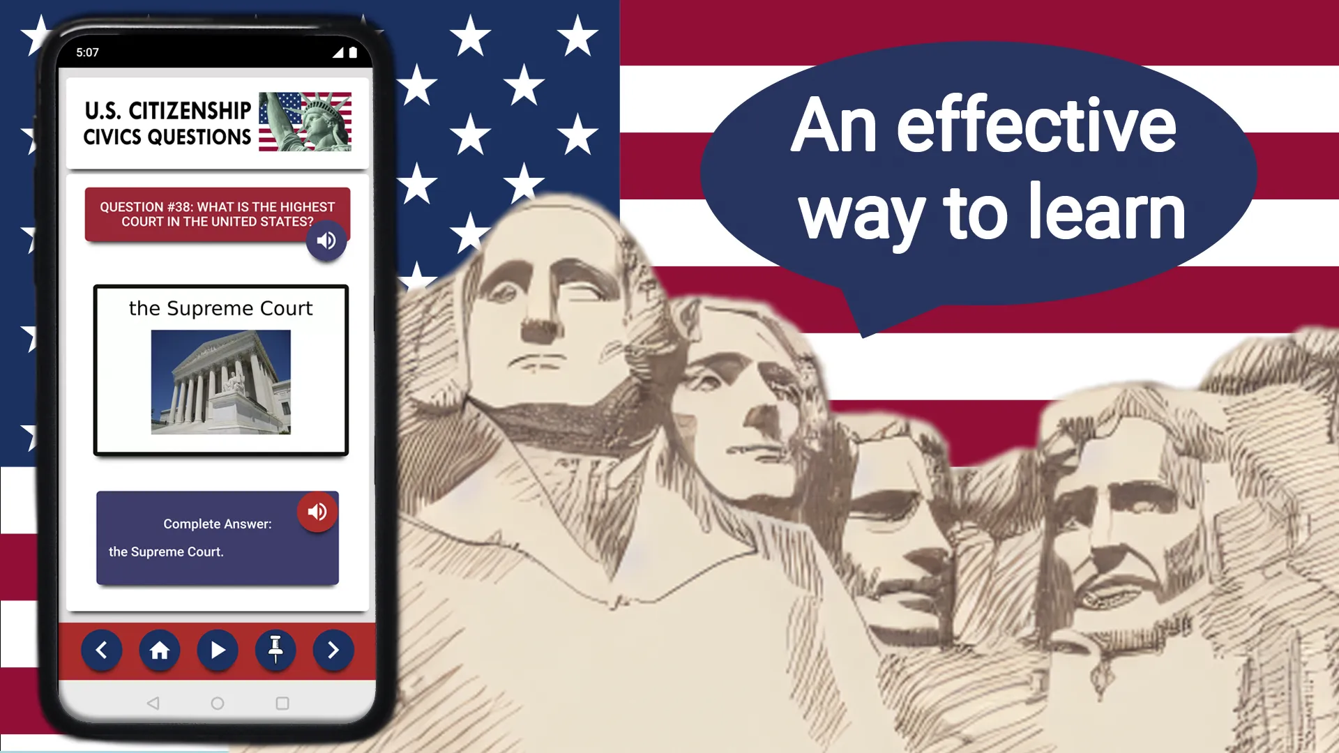 US Citizenship Test 2023 Audio | Indus Appstore | Screenshot