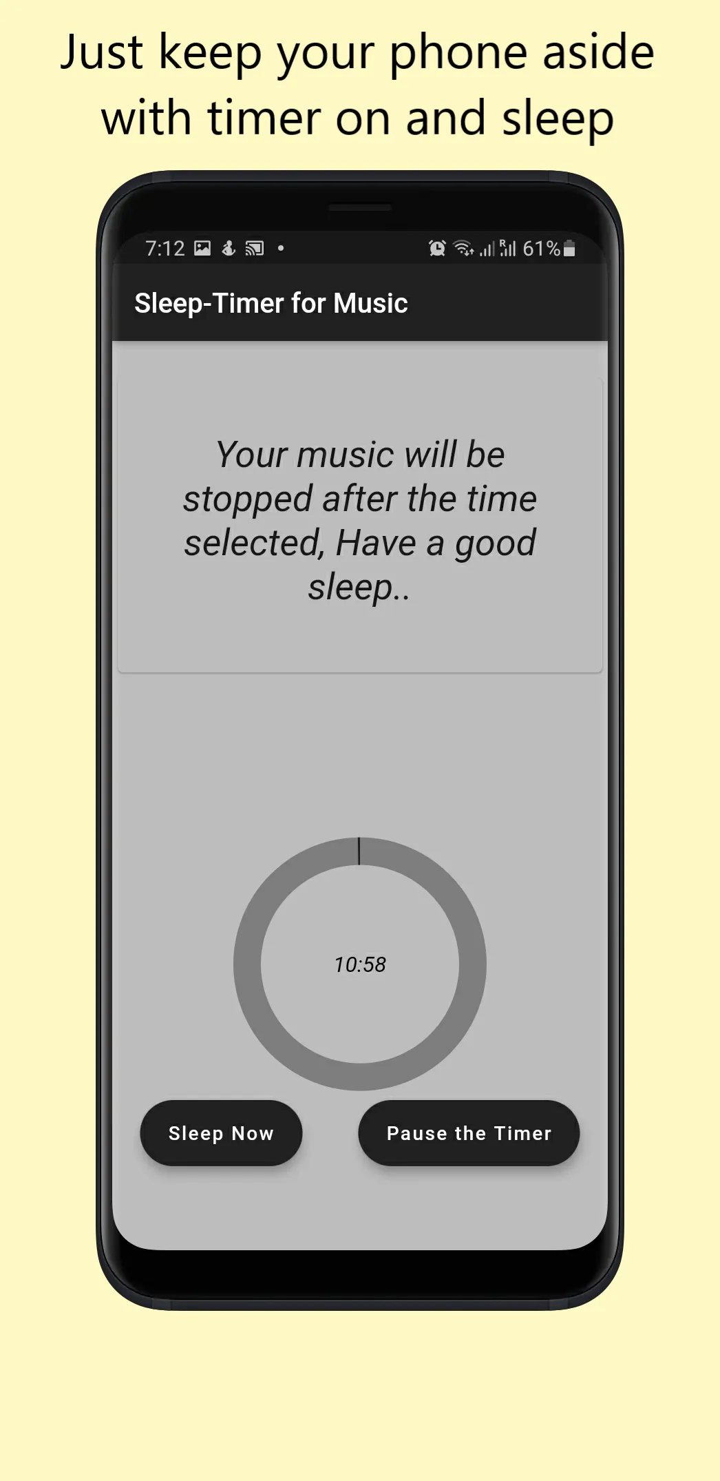 Sleep-Timer for Music | Indus Appstore | Screenshot