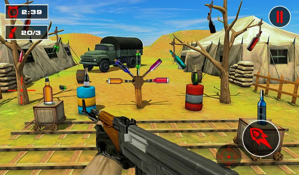 Bottle Shooter Games Gun Range | Indus Appstore | Screenshot