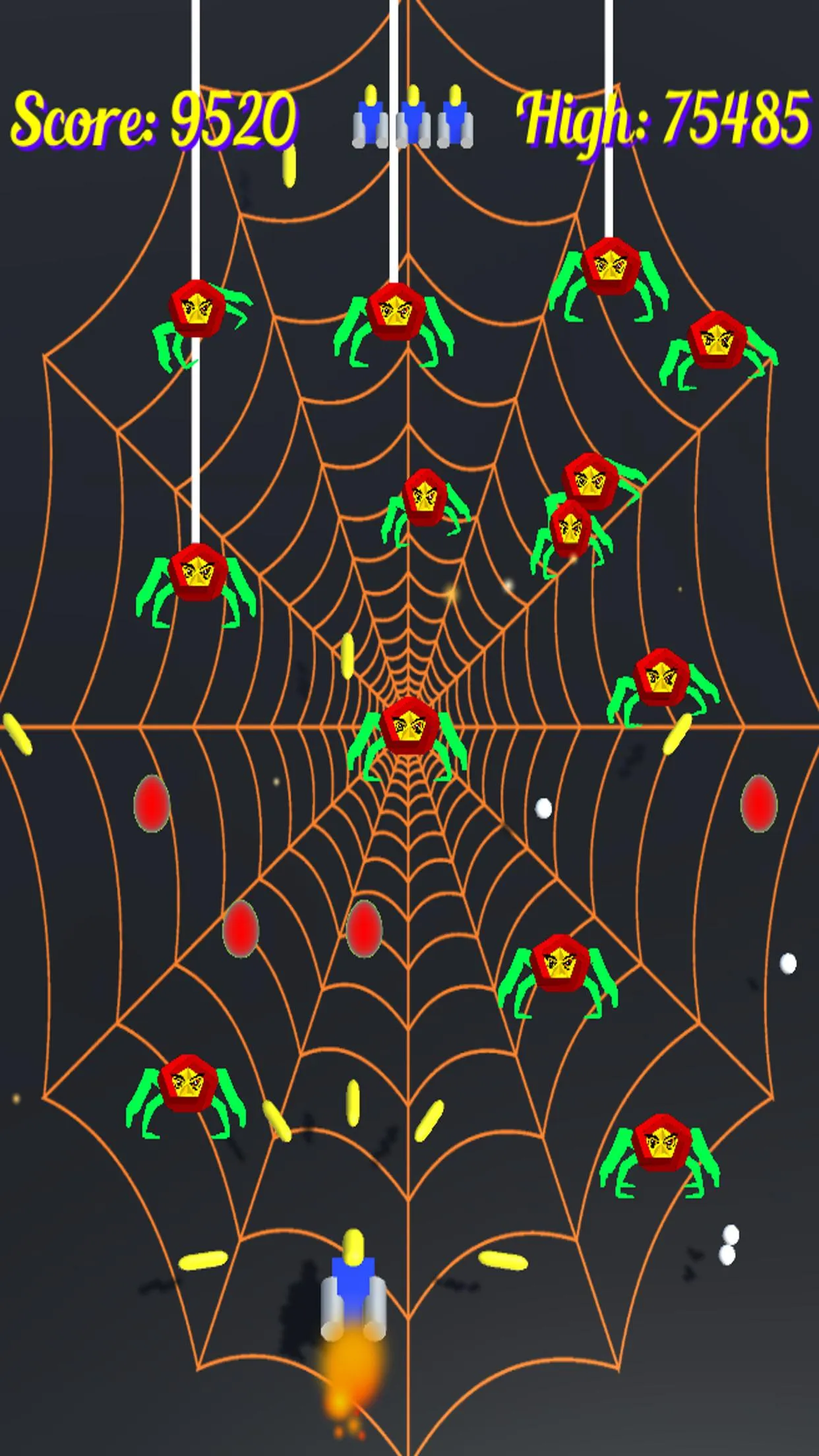 Attack of the space spiders | Indus Appstore | Screenshot