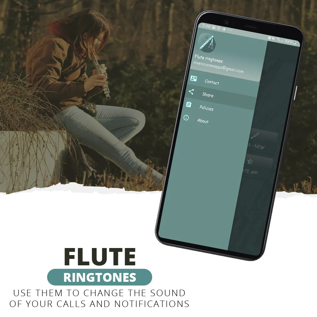 flute ringtones, flute sounds | Indus Appstore | Screenshot