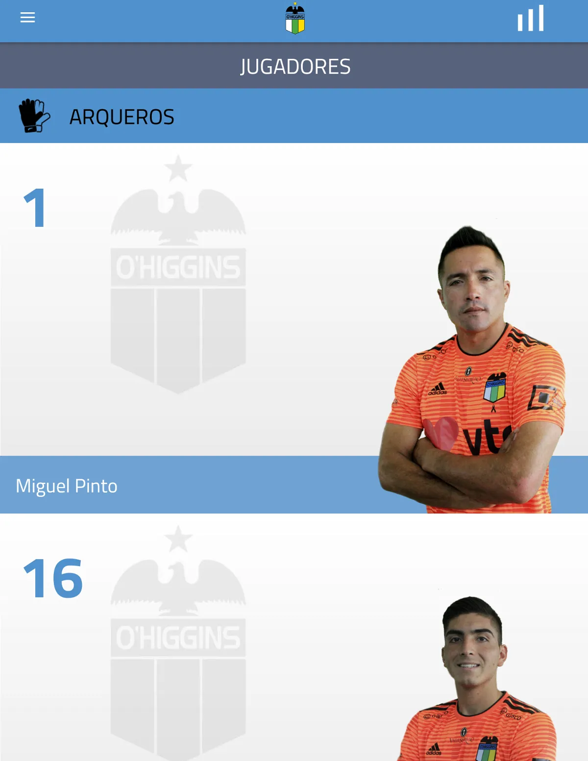 O'Higgins F.C. | Indus Appstore | Screenshot