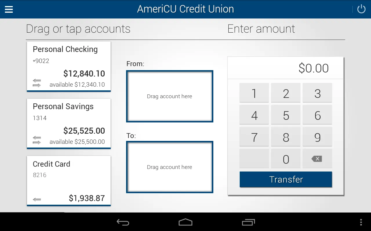 AmeriCU Credit Union | Indus Appstore | Screenshot