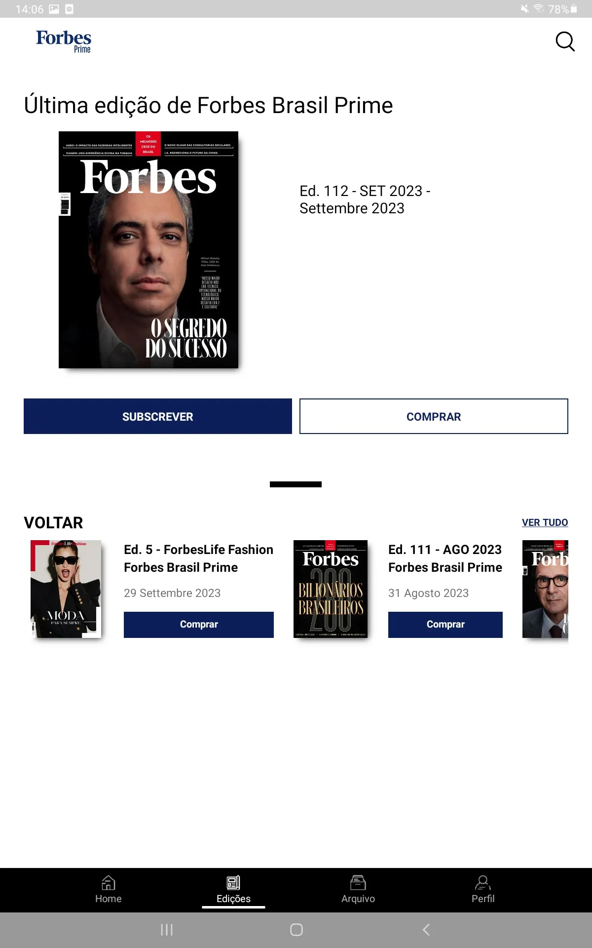 Forbes Brasil Prime | Indus Appstore | Screenshot