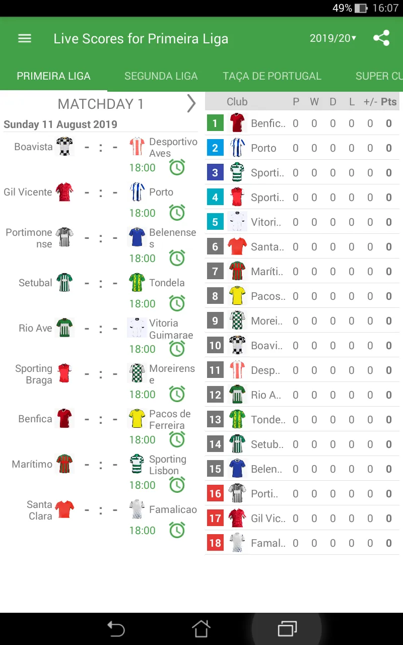 Live Scores for Liga Portugal | Indus Appstore | Screenshot