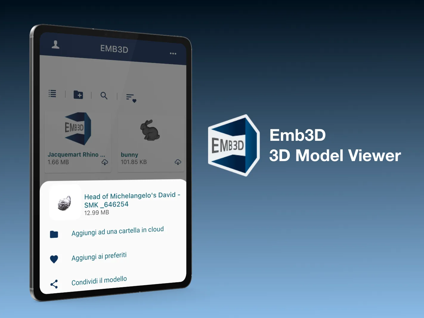 Emb3D 3D Model Viewer | Indus Appstore | Screenshot