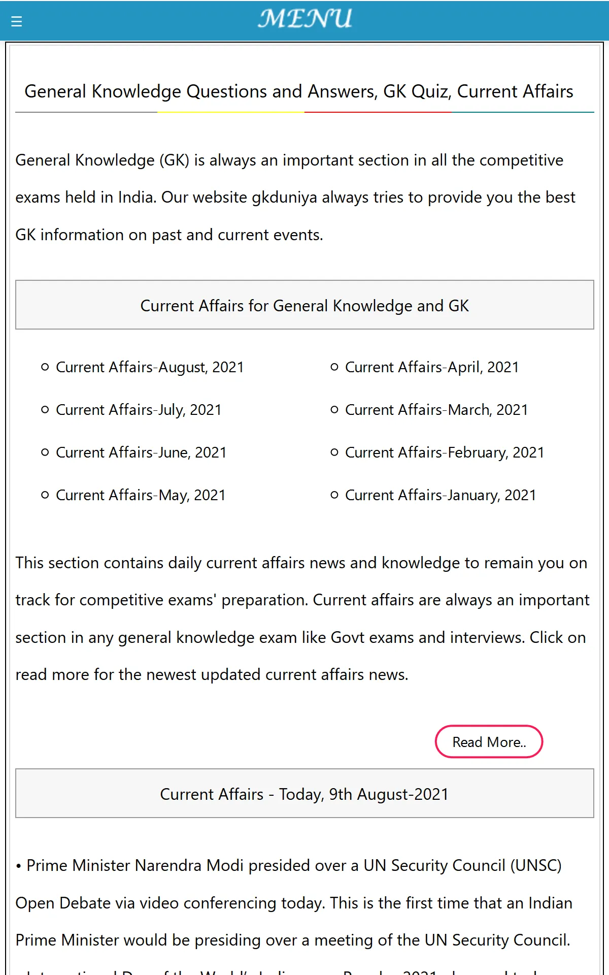 Gkduniya | Indus Appstore | Screenshot