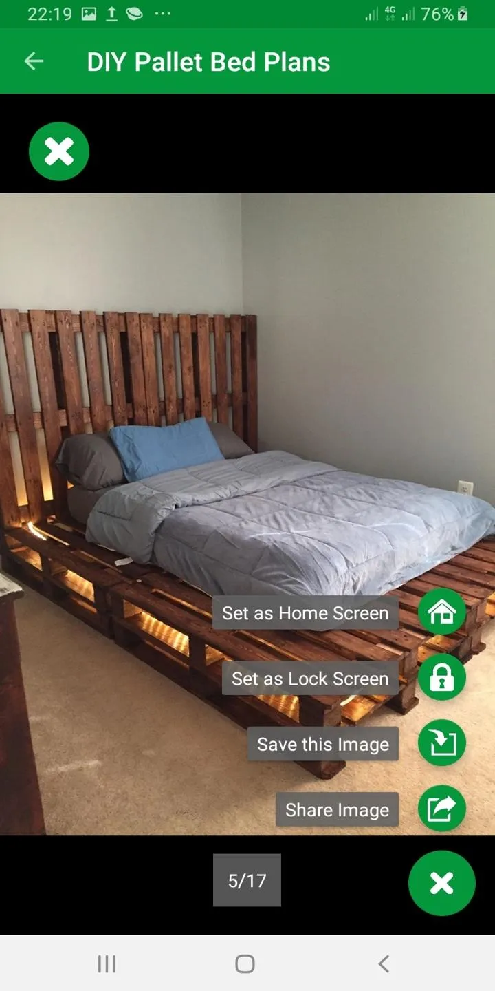 DIY Pallet Bed Plans Ideas | Indus Appstore | Screenshot