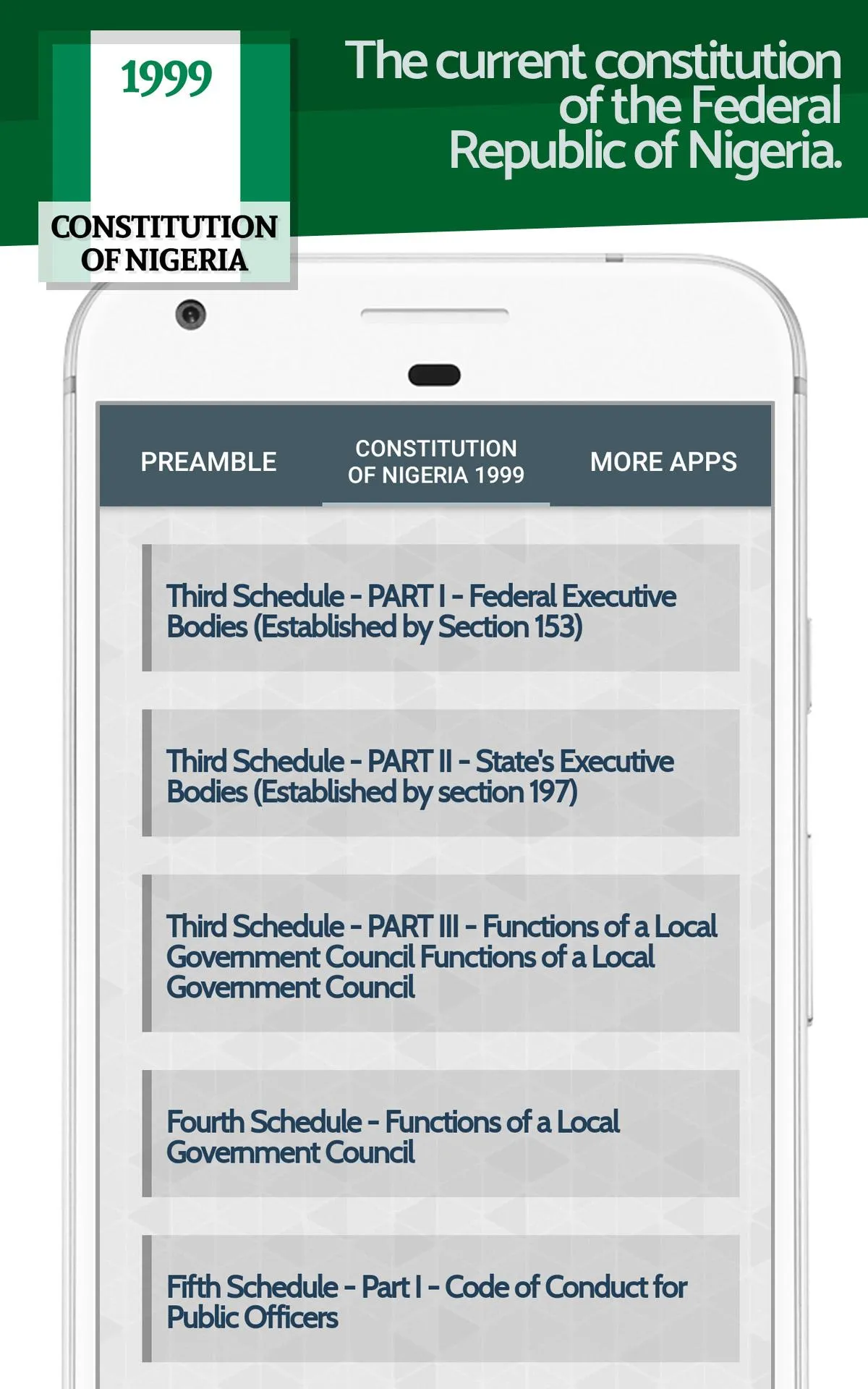 Constitution of Nigeria 1999 | Indus Appstore | Screenshot