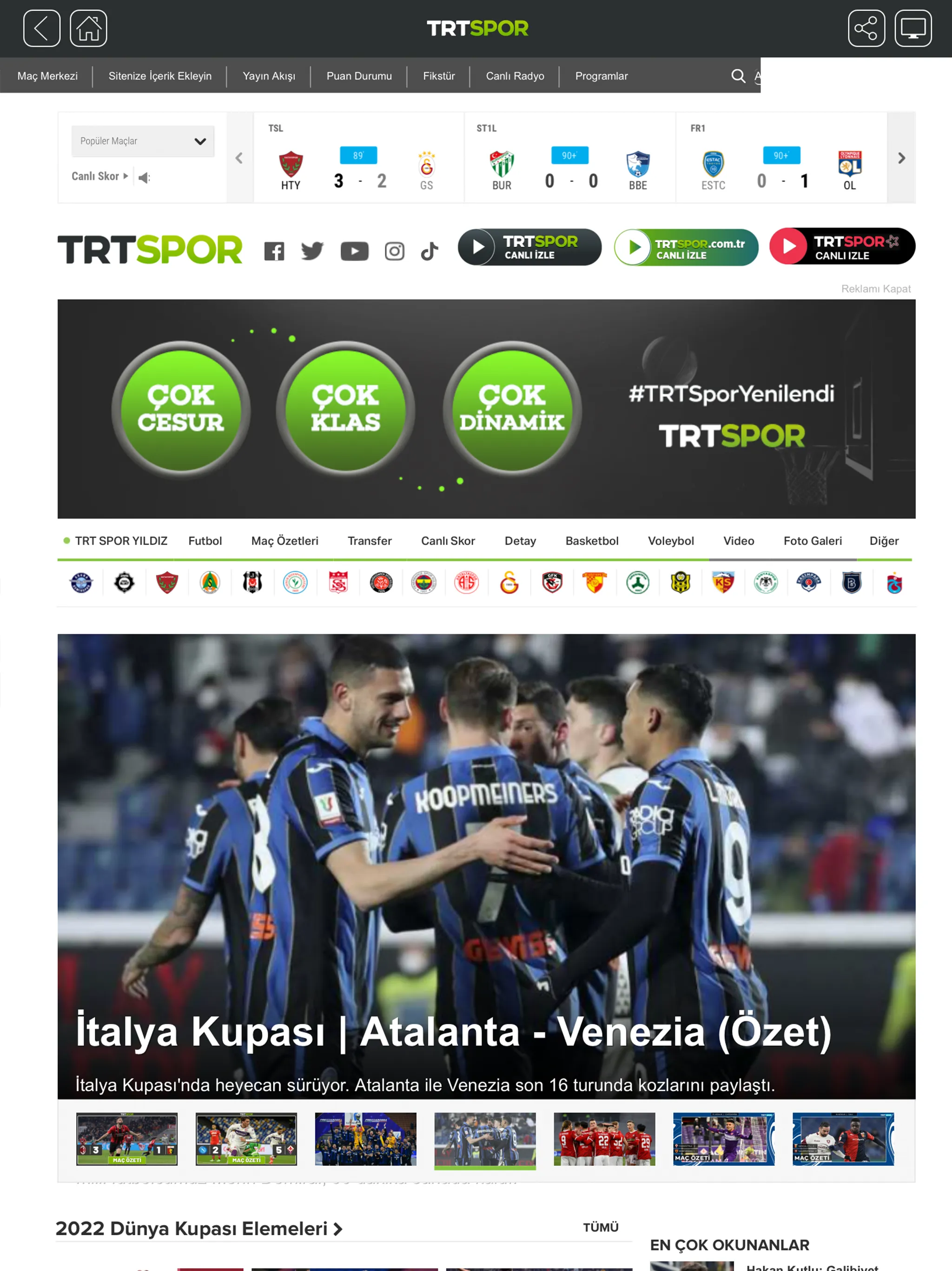 TRT Spor | Indus Appstore | Screenshot